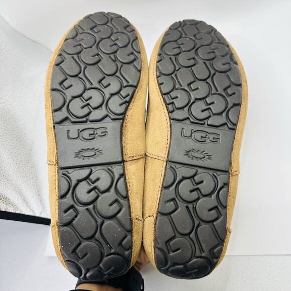 UGG Ascot Suede Slipper Slip-On Moccasin Chestnut | Men’s Size 10 US/9 UK EUC main image 6